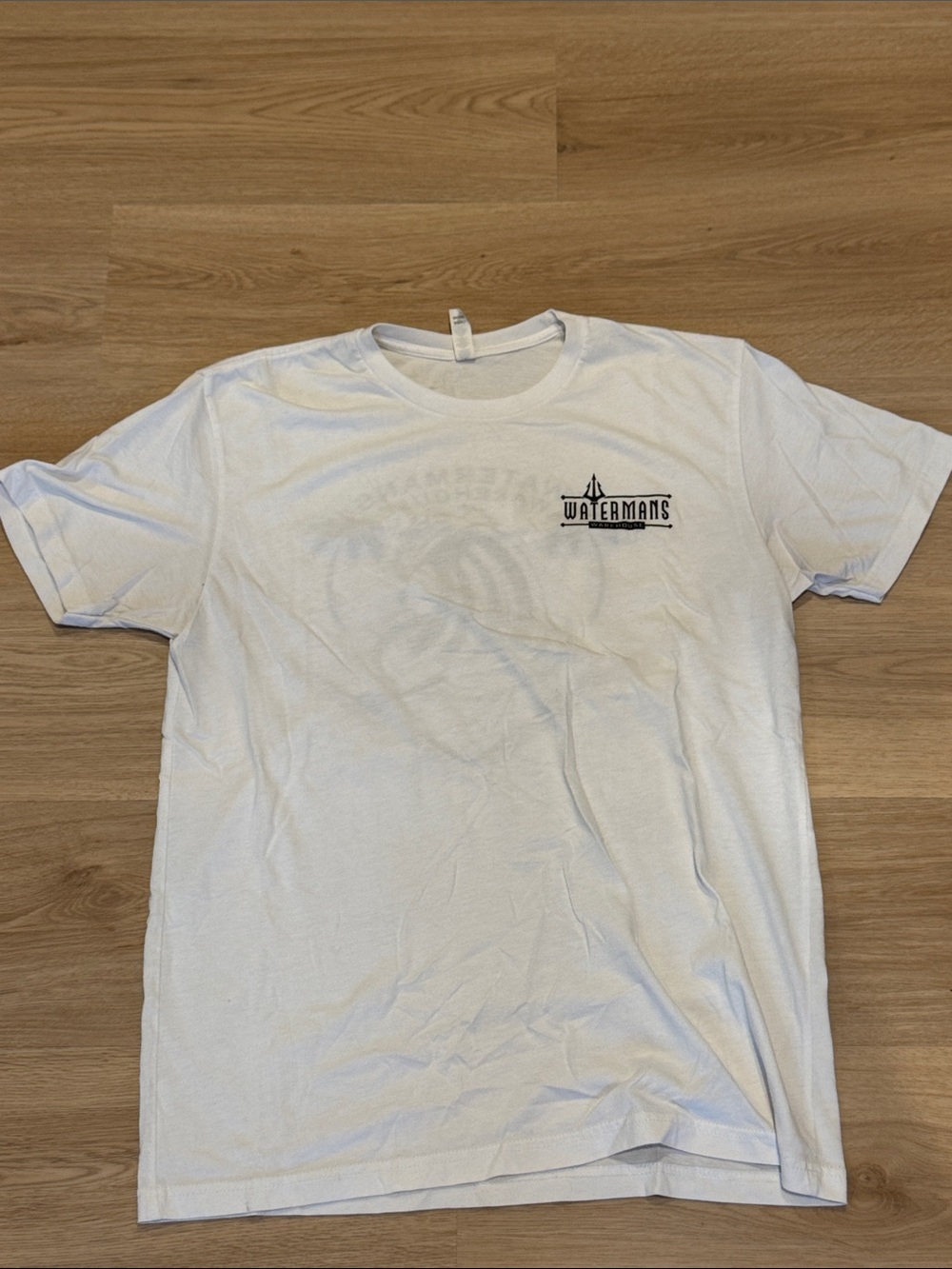 White Short-Sleeve Logo Tee - Men's Casual Shirt